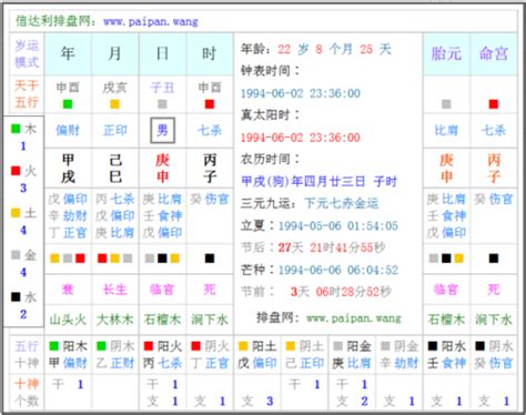 算命 五行|生辰八字查询，生辰八字五行查询，五行属性查询